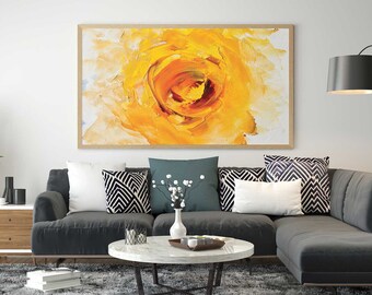 Printable Flower Painting, Wall Art, Home Decor, Large Digital Download, Instant Download, Wall Print, Wall Decor, Canvas, Poster