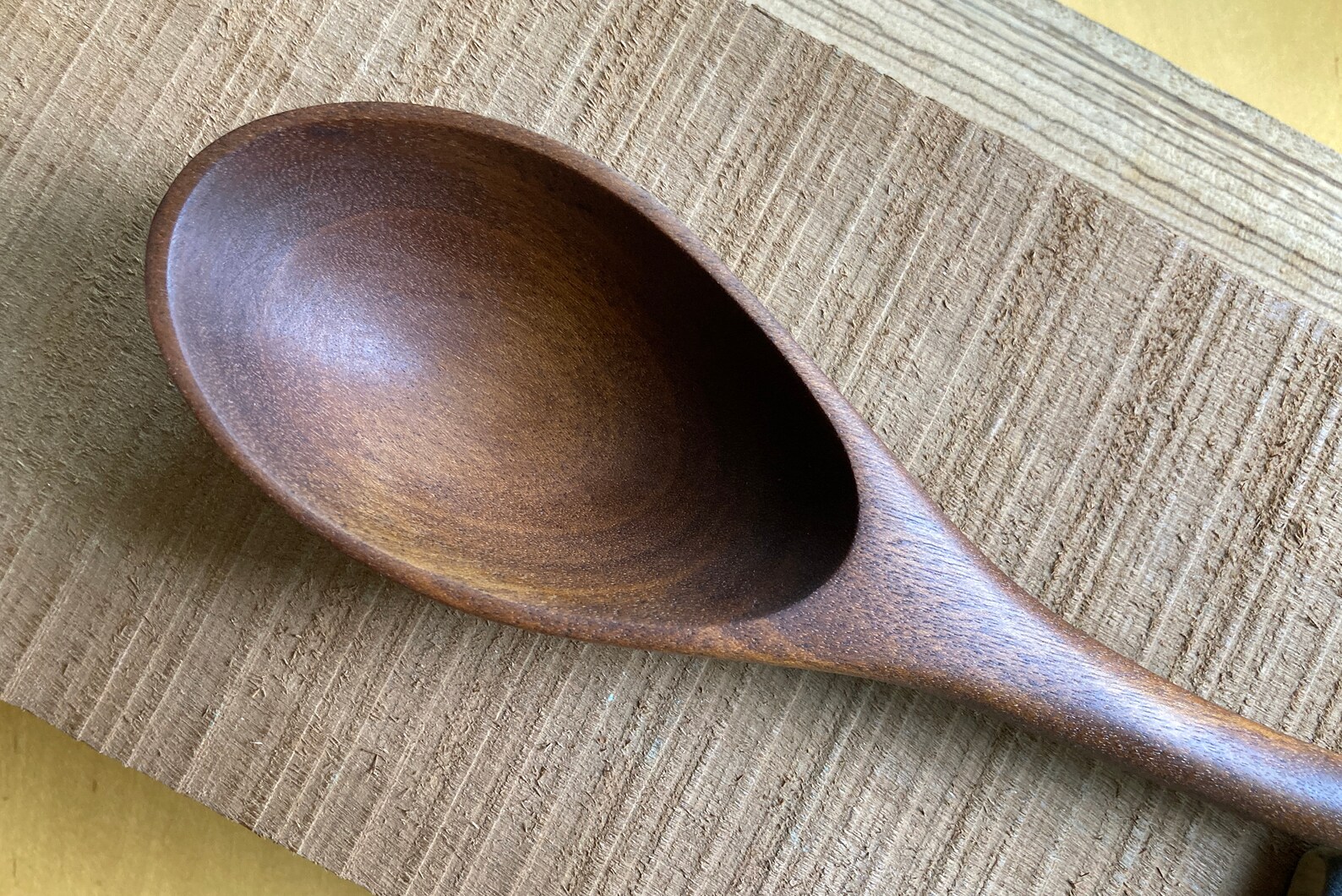 African Walnut Wooden Spoon Etsy
