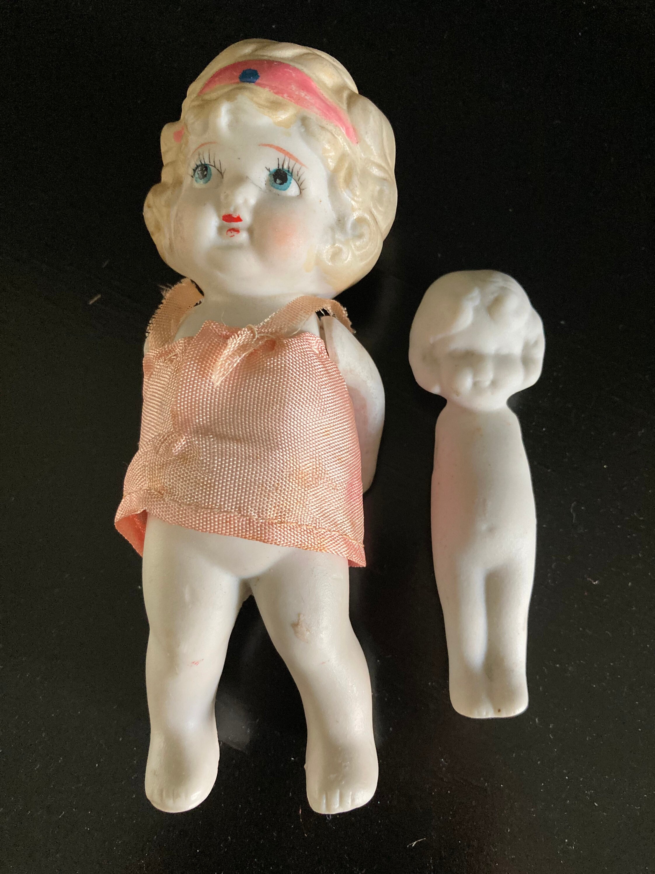 Vintage Frozen Charlotte Doll Vintage Bisque Doll Flapper Etsy