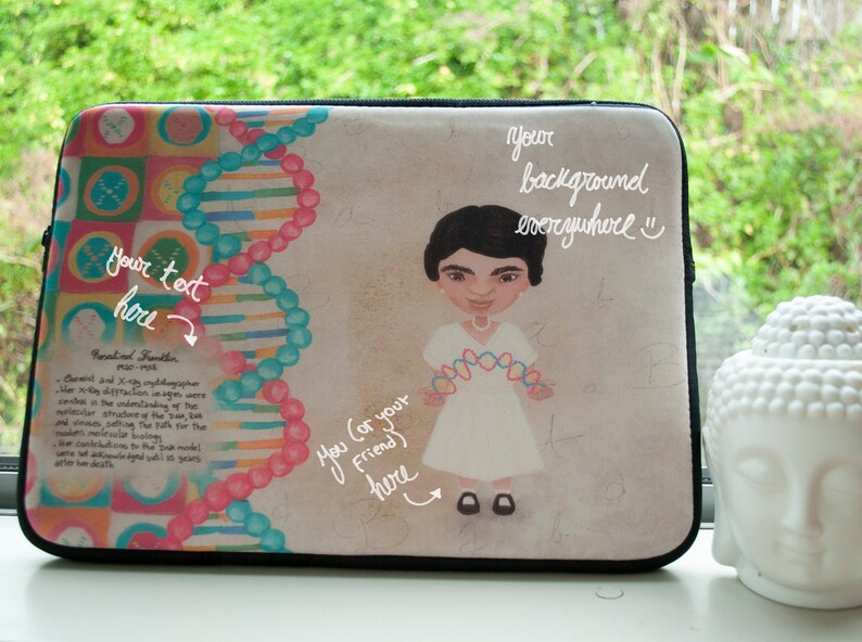 Get your own COMPLETELY ORIGINAL ILLUSTRATION Customised Laptop Sleeve 13 and 15 inches