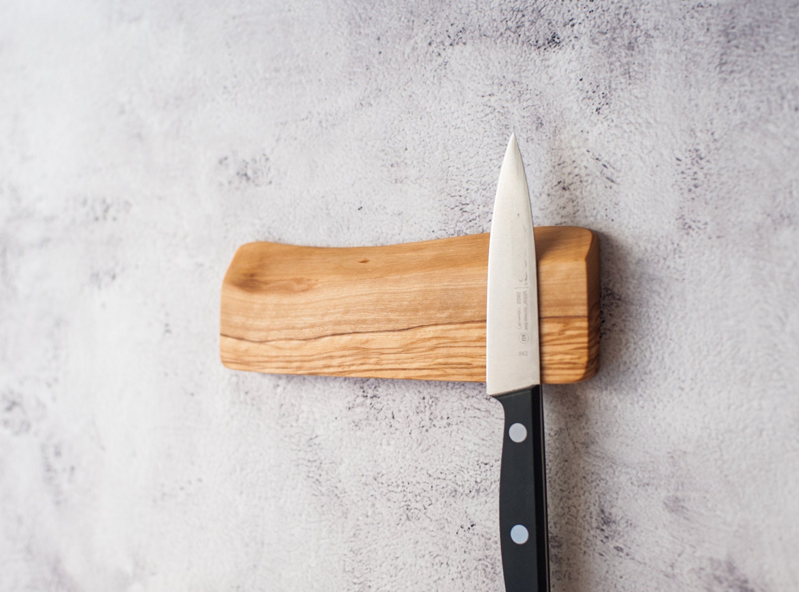Olive Wood Live Edge Knife Rack. Knife Holder Etsy