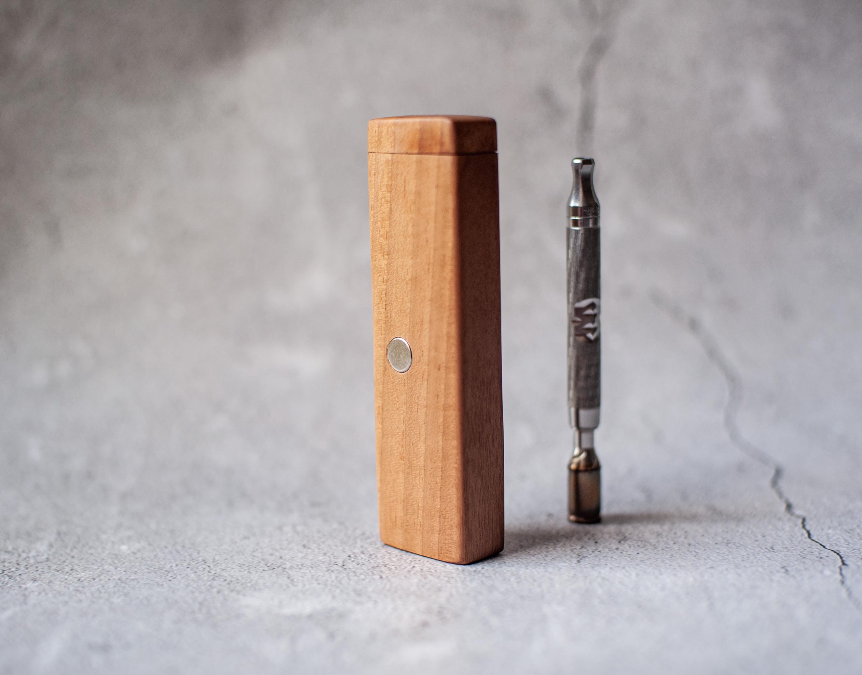 Wooden Dynavap XL Case Hand Crafted. Vaporizer Black Stash