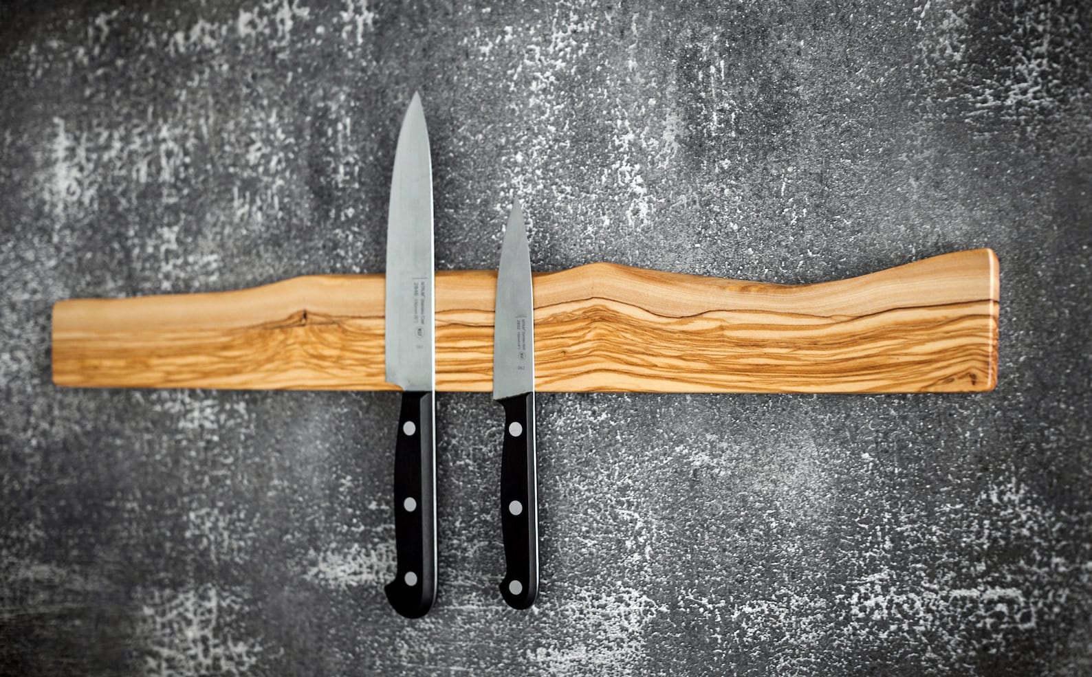 Olive Wood Live Edge Knife Rack. Knife Holder Etsy