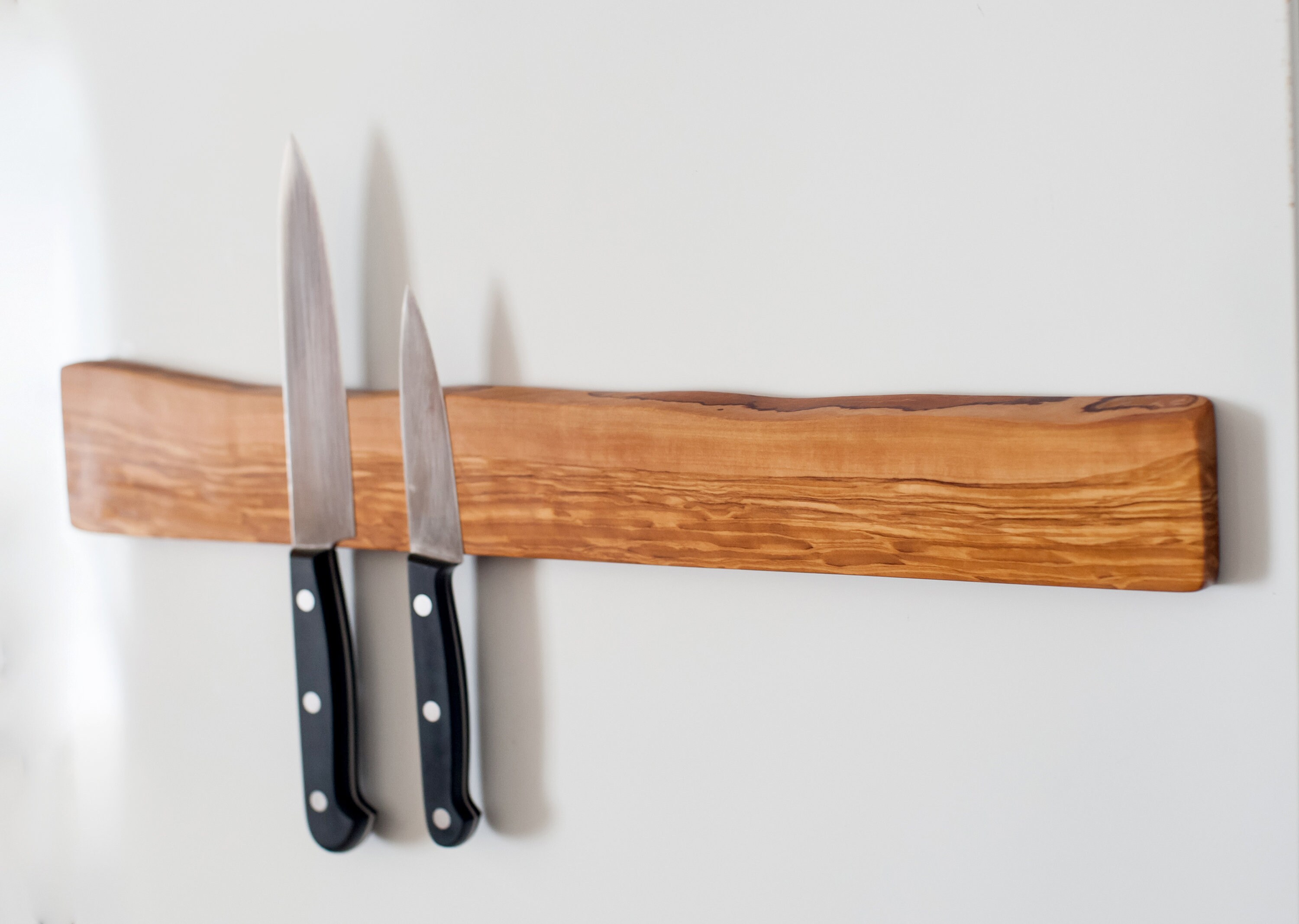 Olive Wood Live Edge Knife Rack. Knife Holder Etsy Australia