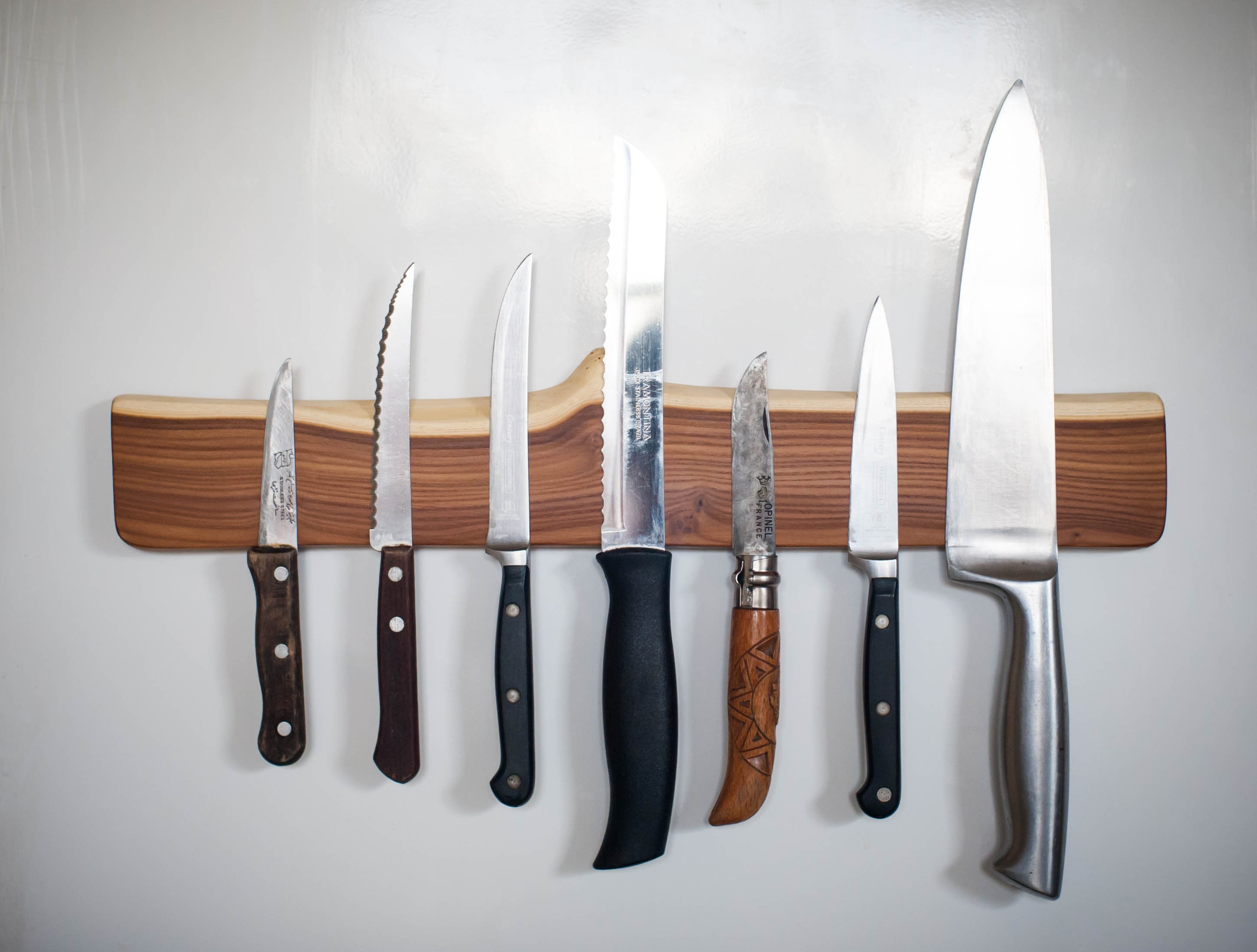 Live Edge Knife Rack handmade Olive wood Knife Etsy