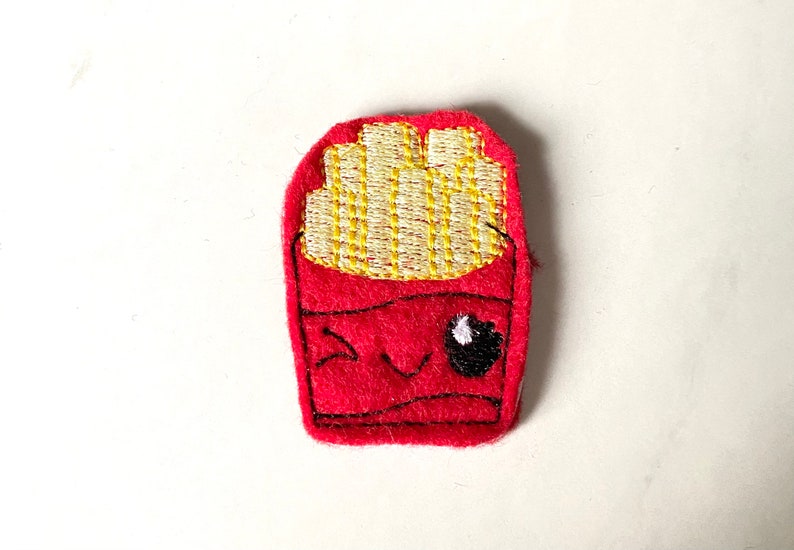 French fry badge reel add on