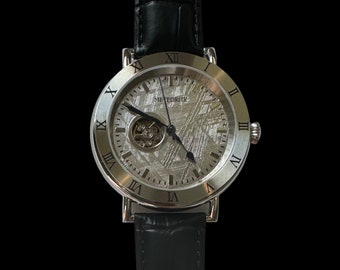 Muonionalusta Meteorit Uhr: Automatikwerk, Edelstahlgehäuse