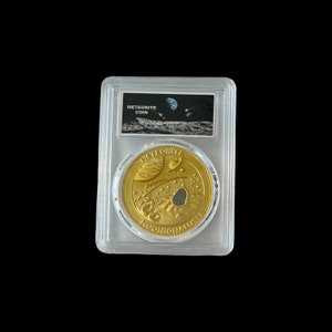 Meteorite Collector Coin | Muonionalusta Coin | Authentic Meteorite | Meteorite Gift | Gold | Silver | Bronze
