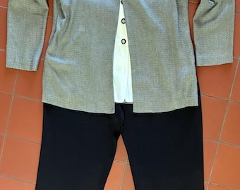 Vintage 90-tals R & M Richards av Karen Kwong tvådelat set Career storlek M