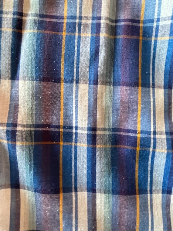 vintage 1970’s-1980’s blue and white plaid double… - image 9