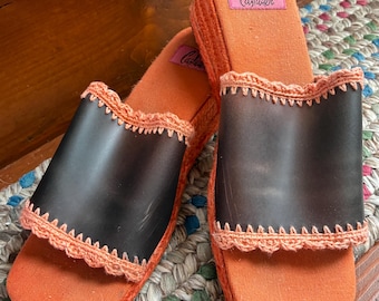 Alpargatas Castañer estilo vintage de los años 90, de yute, fabricadas en España, con cuña, talla 38 / 7.5.