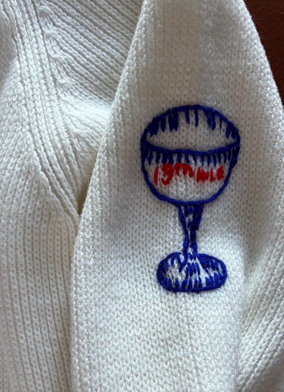 Vintage Andreno Argenti White Embriodered Golf Bu… - image 6