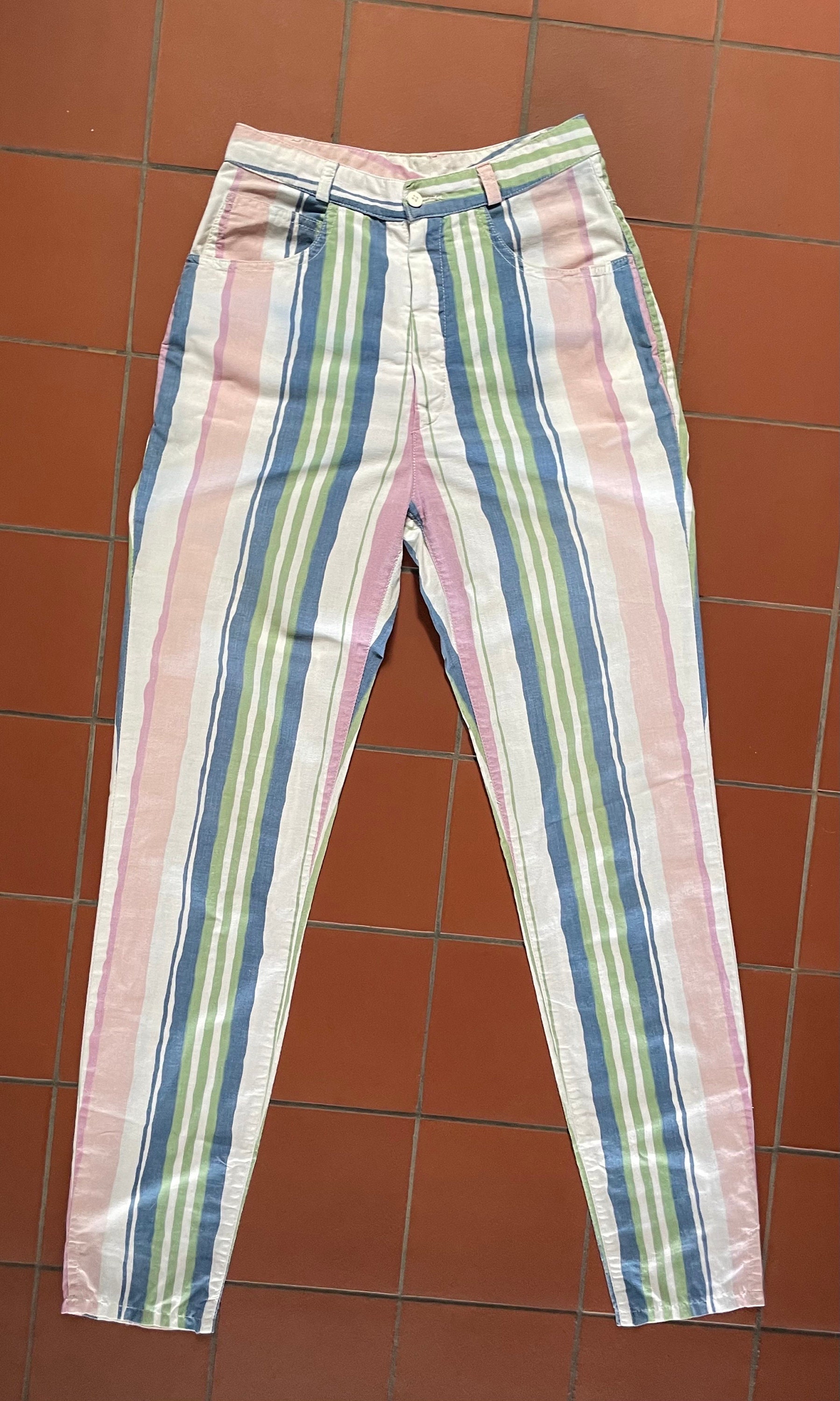 90s Striped Pants - Etsy