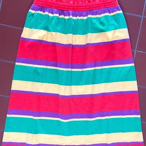 Vintage 80’s Aileen striped skirt with pockets size M - L