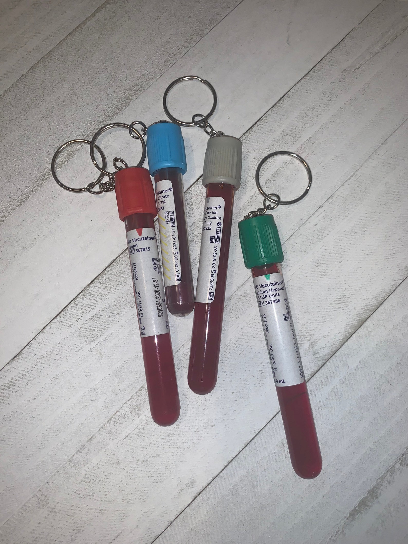 Phlebotomy Lab Tube Keychain Etsy