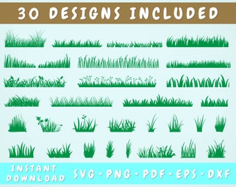 Green Grass Svg Etsy