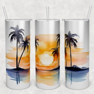 Beach Sunset Tumbler Wraps Bundle
