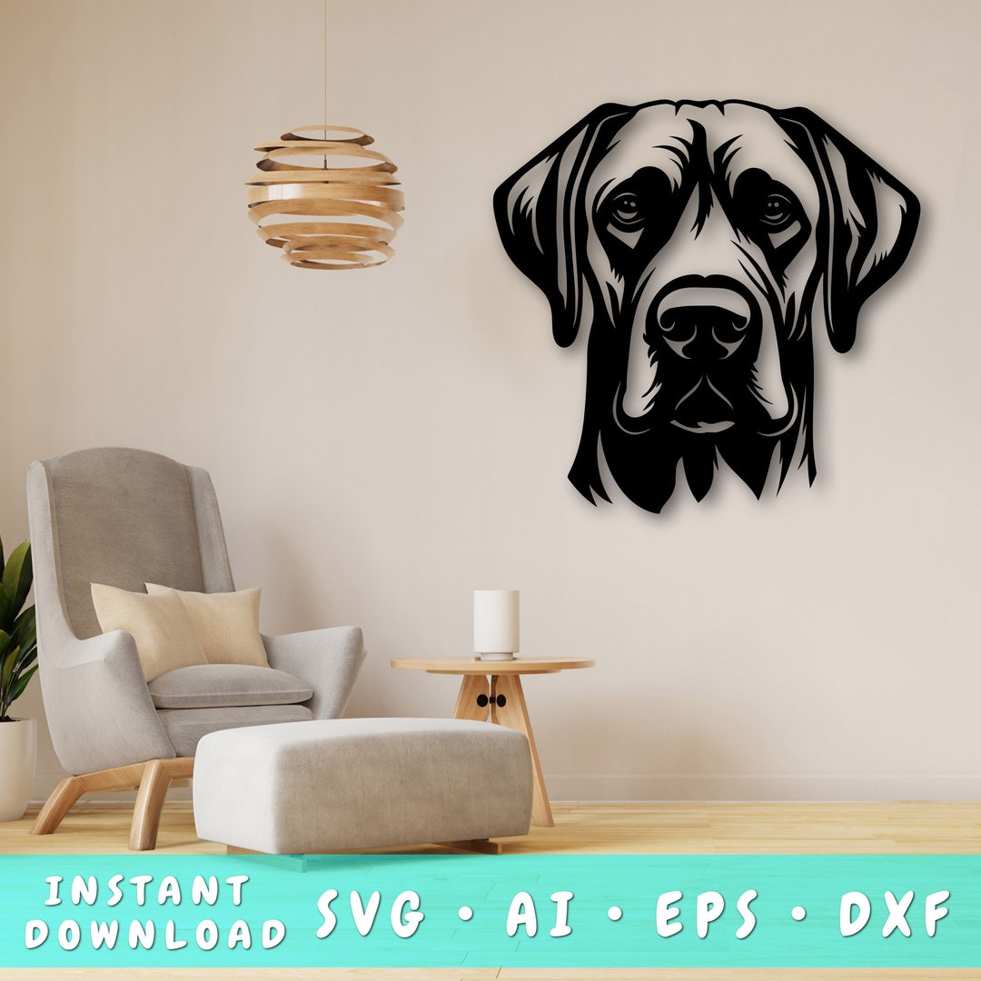 Icon Rhodesian Ridgeback Rhodesian Ridgeback Laser SVG, Rhodesian Ridgeback Wall Art SVG ...