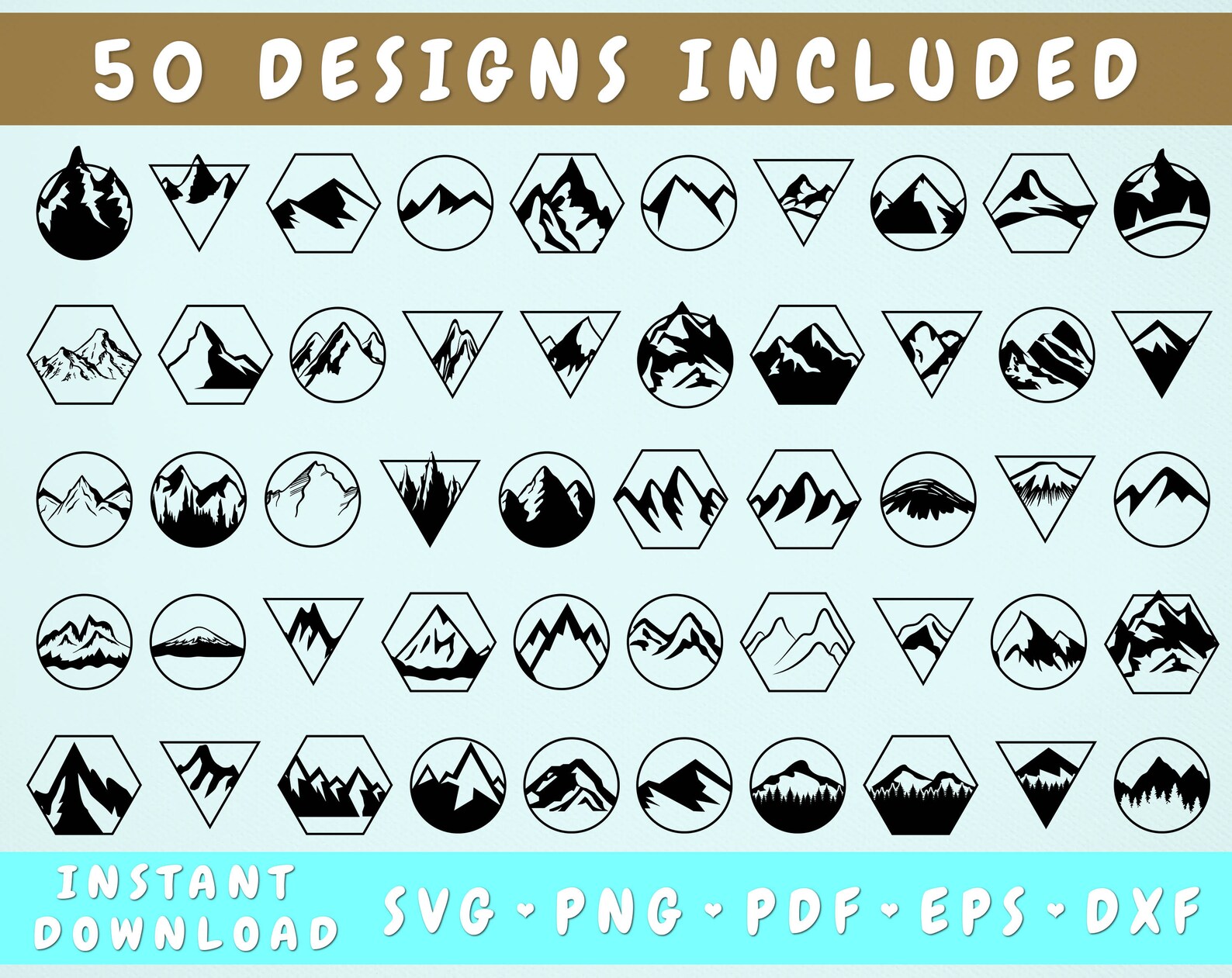 Free Free Geometric Mountain Svg 361 SVG PNG EPS DXF File