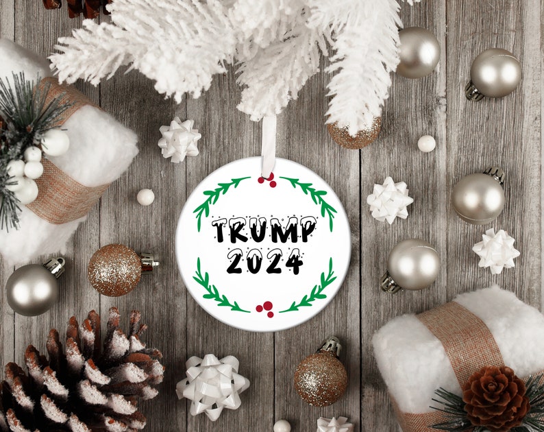 Trump 2024 Ornament SVG Bundle 6 Designs Merry Christmas and Etsy