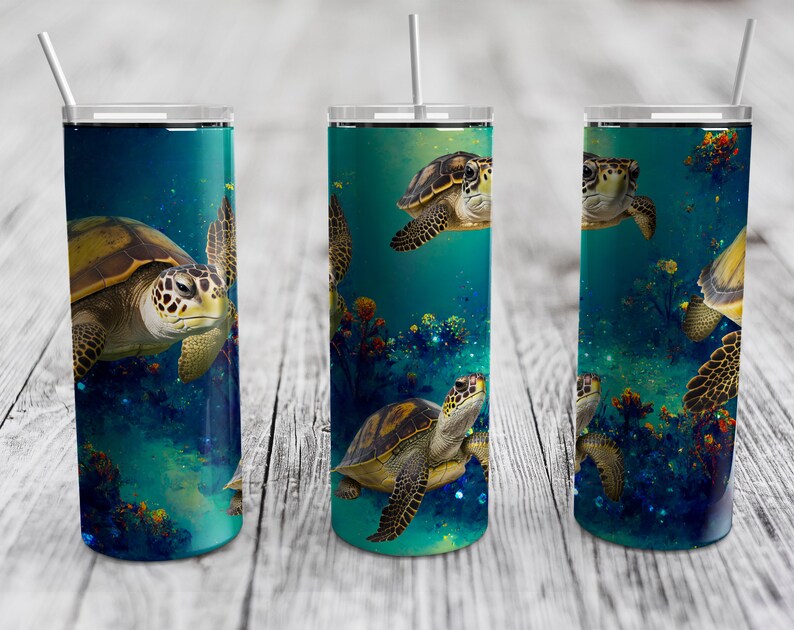 Sea Turtles Tumbler Wraps Bundle