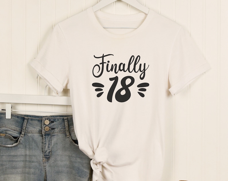 18th Birthday SVG Bundle, 6 Designs, 18th Birthday Shirt SVG, Cheers to ...
