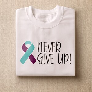 Never give up svg