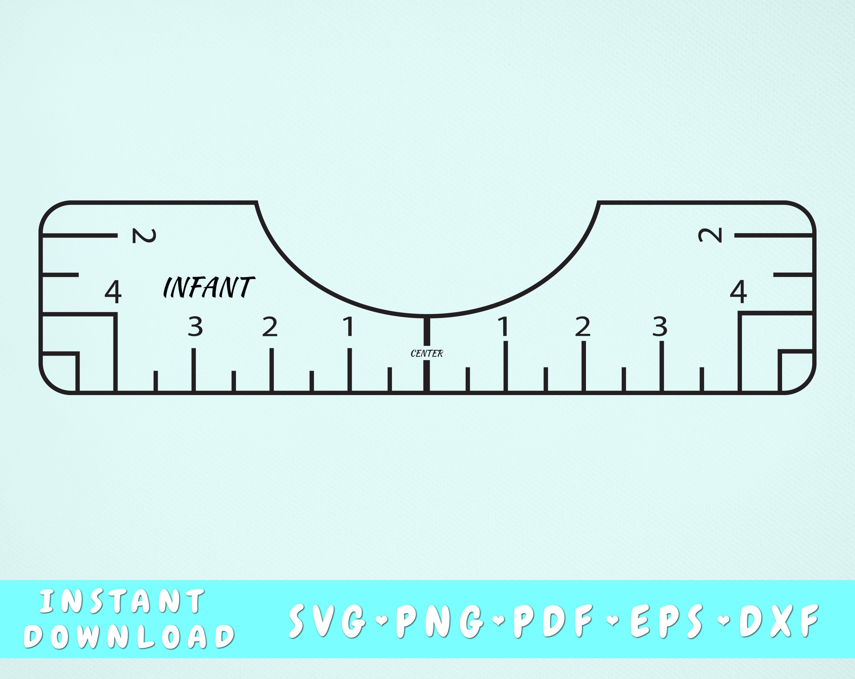 Tshirt Ruler SVG - 4 Size Alignment Graphic by Home Crafter Design.co ·  Creative Fabrica