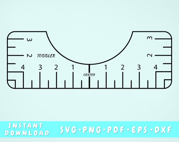 Tshirt Ruler SVG Bundle, T-shirt Alignment Tool DXF, Shirt Placement Guide,  Digital Download 4 Rulers Included 