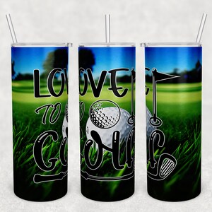 Love to golf tumbler wrap