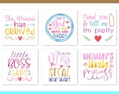 Baby Girl Embroidery Designs Bundle - 6 Designs, Little Miss Steal Your Heart, Mommy's Little Princess, Little Boss Lady Embroidery