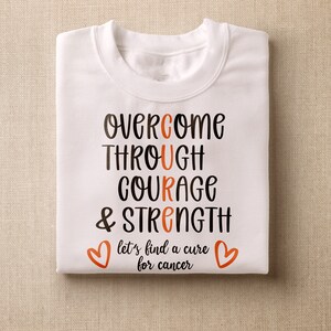 Overcome Through Courage And Strength SVG