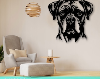 Boxer Dog Laser SVG Cut File, Boxer Wall Art SVG, DXF, Eps, Boxer  Vector Cut File, Boxer Laser Ready Svg