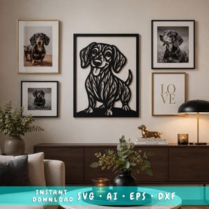 Dachshund Laser Cut SVG