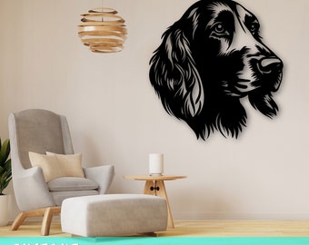 Gordon Setter Laser SVG Cut File, Gordon Setter Wall Art SVG, DXF, Eps, Gordon Setter Vector Cut File, Gordon Setter Face Laser Ready Svg