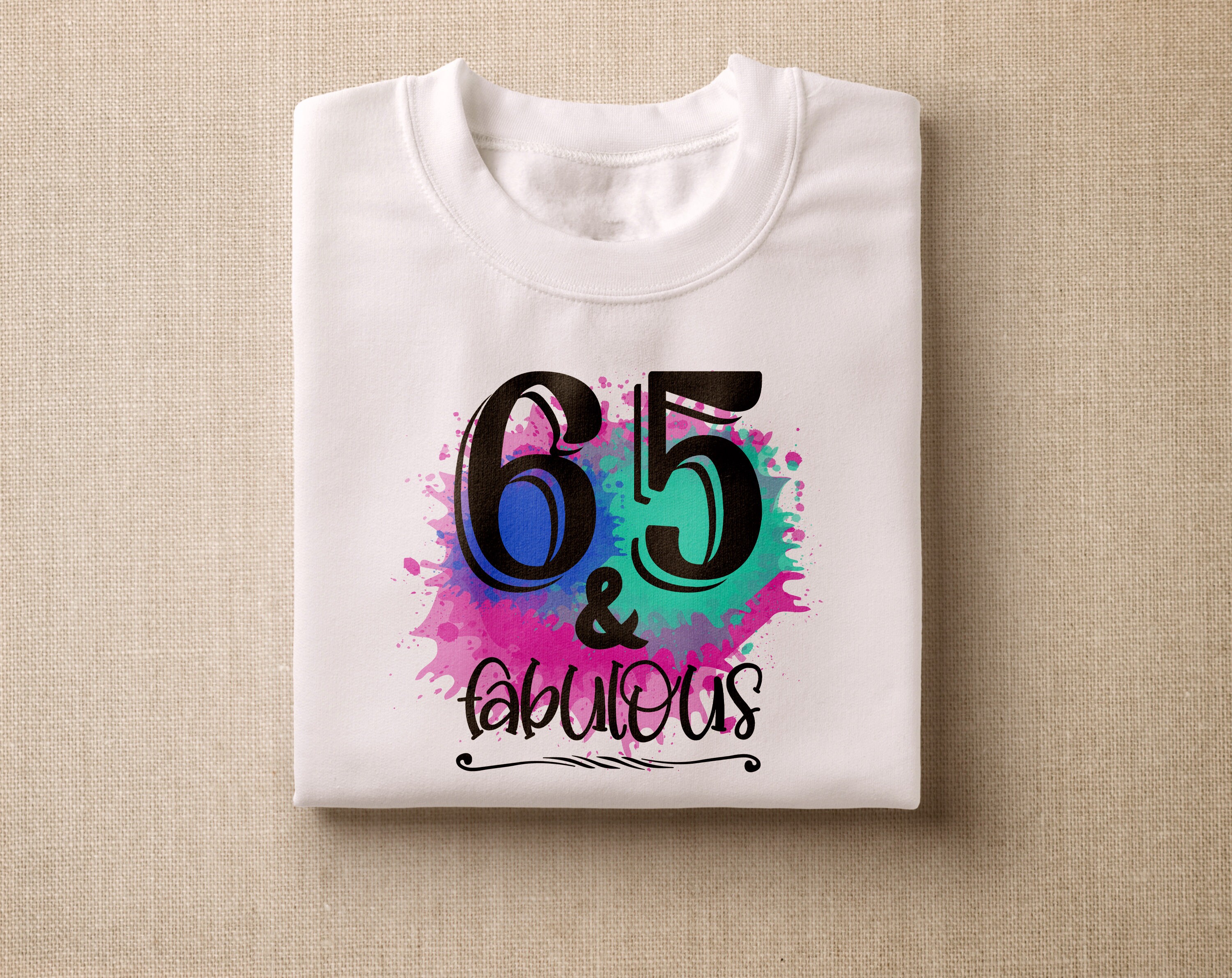 65 Lettering 65th Birthday Sublimation Designs Bundle, 6 65th Birthday PNG Files, 65 ...