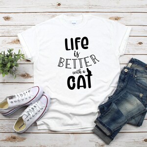 Life is better with a cat svg