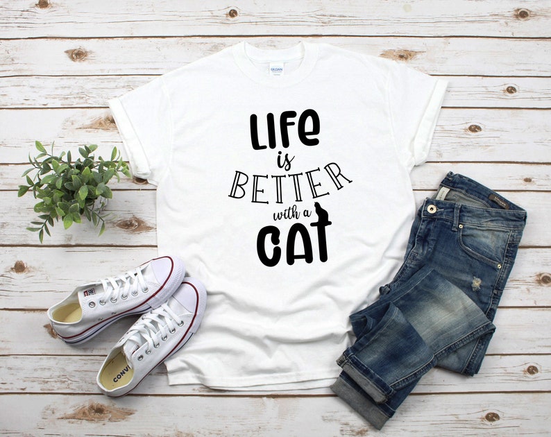 Life is better with a cat svg