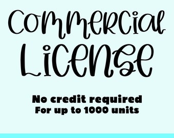 Commercial License on all designs from our shop