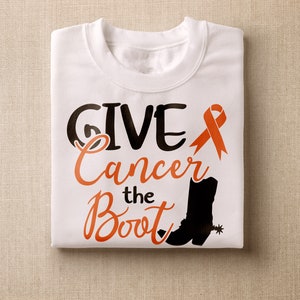 Give Cancer The Boot SVG