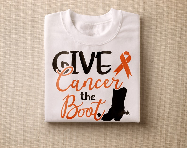 Give Cancer The Boot SVG