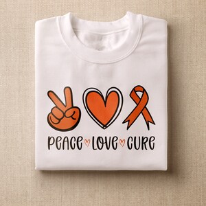 Peace Love Cure SVG