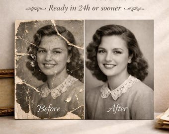 Old Photo Restoration Service | Restore Old Photos | Photo Repair & Enhancement | Vintage Photo Restoration | 24-Hour Delivery