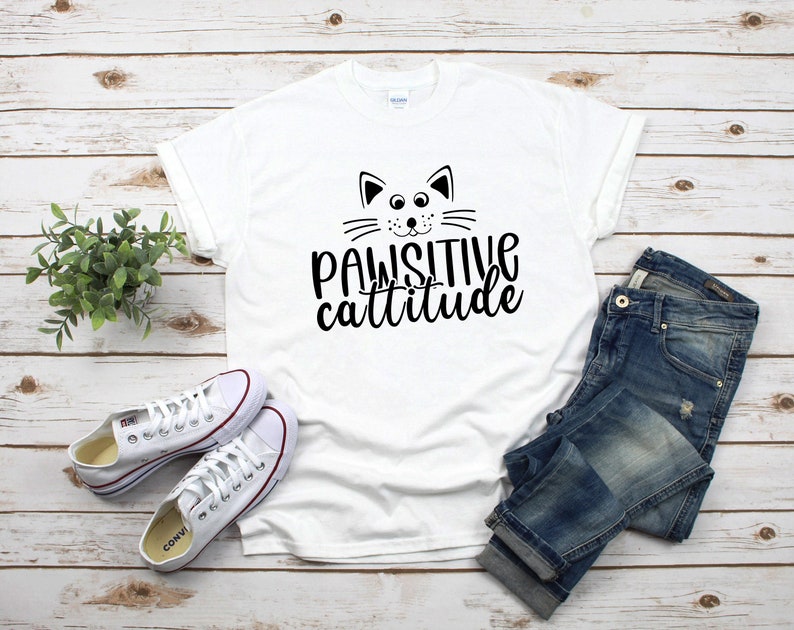 Pawsitive cattitude svg