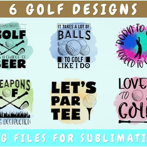 Golf Sublimation Designs Bundle