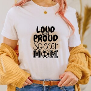 Loud and proud soccer mom png
