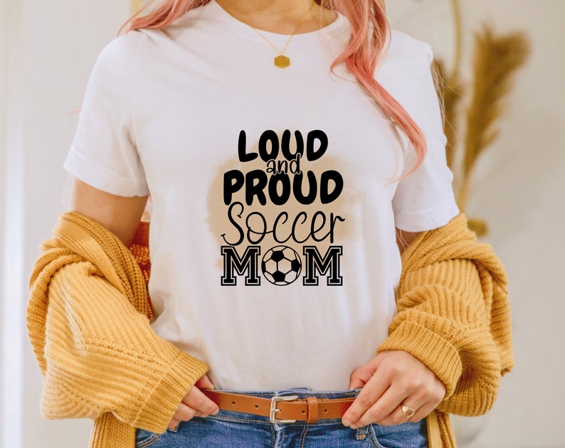 Loud and proud soccer mom png