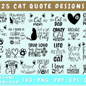 Cat Quote SVG Bundle