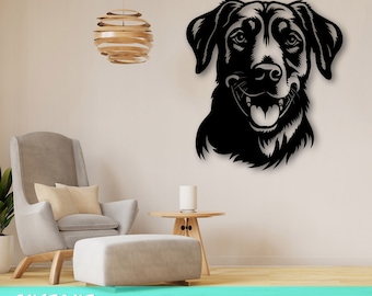 Beauceron Laser SVG Cut File, Beauceron Wall Art SVG, DXF, Eps, Beauceron Head Vector Cut File