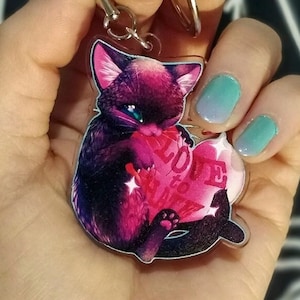 Cute Malicious Love Kitty Charm